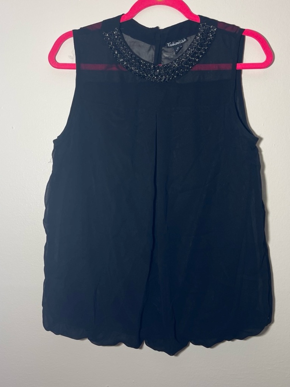 Black Sleeveless Blouse